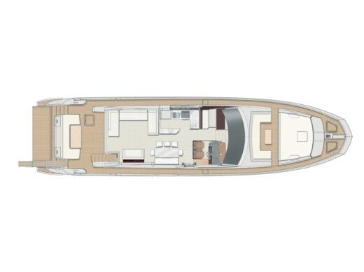 Motorboat Azimut Azimut 72 Plan du bateau