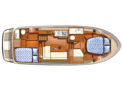 Sailboat  Linssen Grand Sturdy 30.0 AC Intero Σχέδιο κάτοψης σκάφους