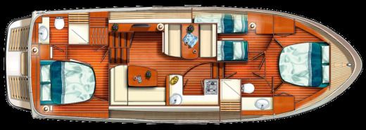 Houseboat Linssen Grand Sturdy 40.9 Ac Boat layout