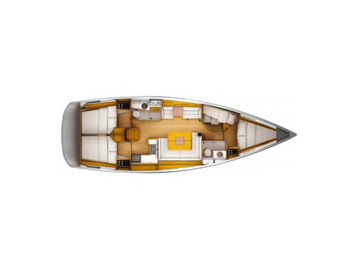 Sailboat Jeanneau Sun Odyssey 439 Boat layout