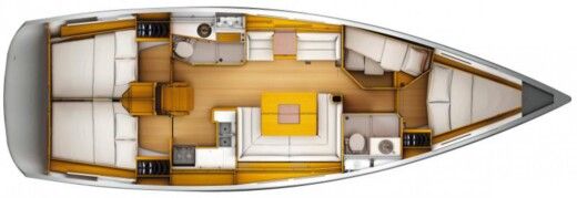 Sailboat JEANNEAU SUN ODYSSEY 449 boat plan