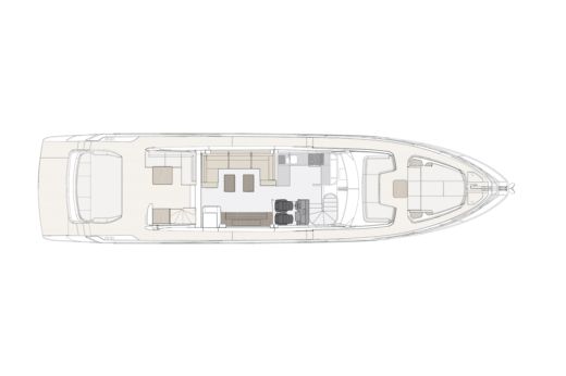 Motor Yacht Azimut S7 Plattegrond van de boot