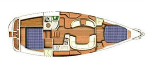 Sailboat Jeanneau Sun Odyssey 40.3 Boat layout