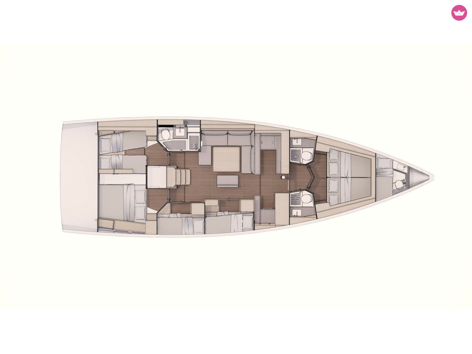 Voilier Dufour 530 16.35m 8