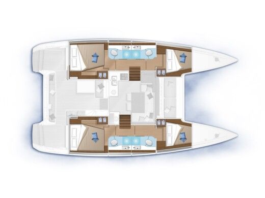 Catamaran Lagoon Lagoon 40 boat plan