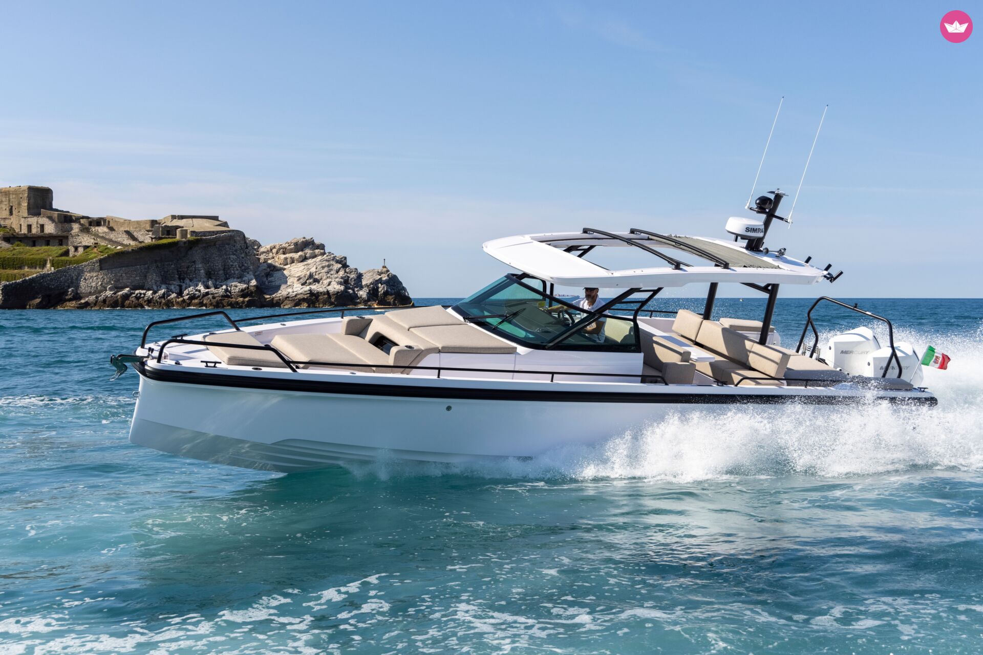 Bateau à moteur Axopar 37 Sun Top 600cv 2
