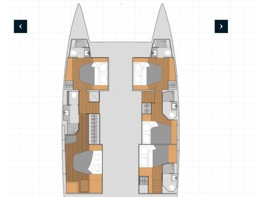 Catamaran  FP 51 Plan du bateau