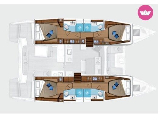 Catamaran Lagoon Lagoon 46 boat plan