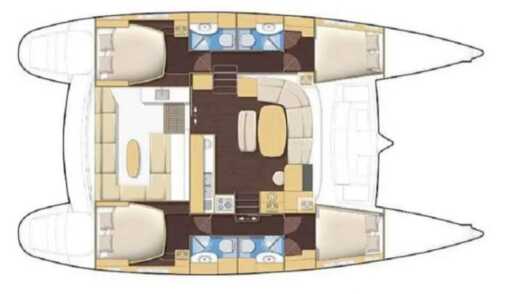Catamaran Lagoon Lagoon 440 Plan du bateau