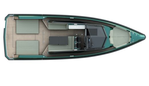 Motorboat Ferretti WALLY Boat layout
