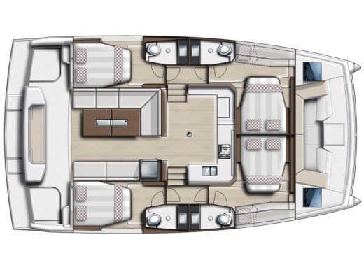 Catamaran Bali - Catana Catspace Boat layout