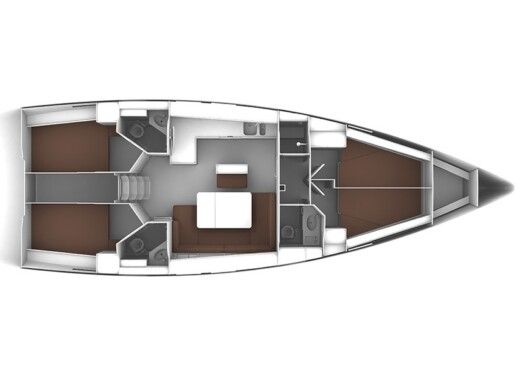 Sailboat Bavaria Bavaria Cruiser 46 Boat layout