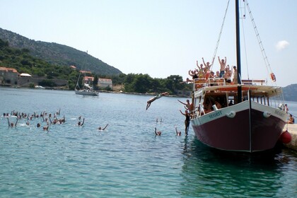 Hire Motorboat Custom Built Traditional Wooden Croatian Boat Dubrovnik
