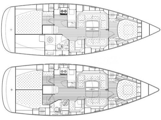 Sailboat Bavaria Vision 40 Planimetria della barca