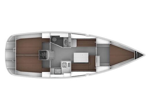 Sailboat Bavaria 36 Cruiser Plano del barco