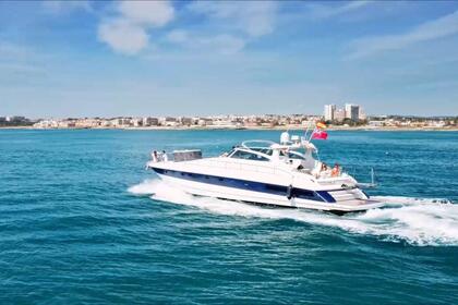 Yacht in marina Santa Eulalia, Ibiza
