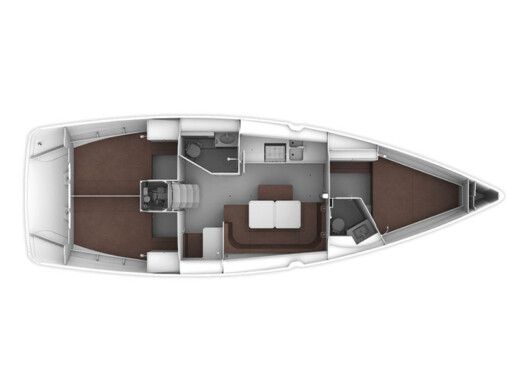 Sailboat BAVARIA CRUISER 41 Boat layout