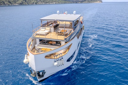 Custom built luxury motor yacht with a capacity of 12 people