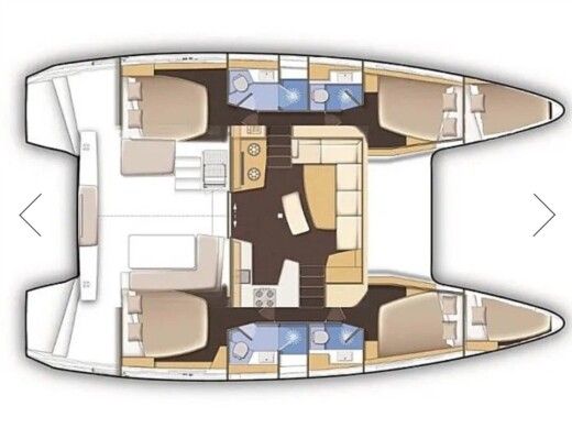 Catamaran Lagoon 42 Boat design plan