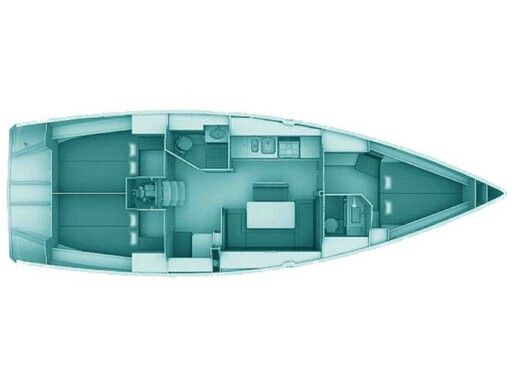 Sailboat BAVARIA Bavaria 40 Boat layout