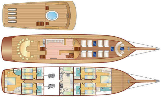 Gulet gulet gulet 7 Boat layout