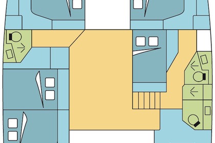 Location Catamaran FOUNTAINE PAJOT SABA 50 Saint-Georges