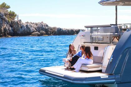 Luxury Prestige X60 Power Mega Yacht Rental in Cote d'Azur, France