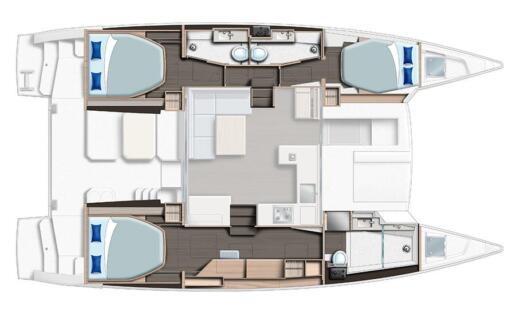Catamaran SERENITY 64 Boat layout