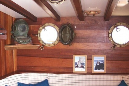 Custom made teakwood motor-sailor Tirhandili gulet, Bodrum shipyard