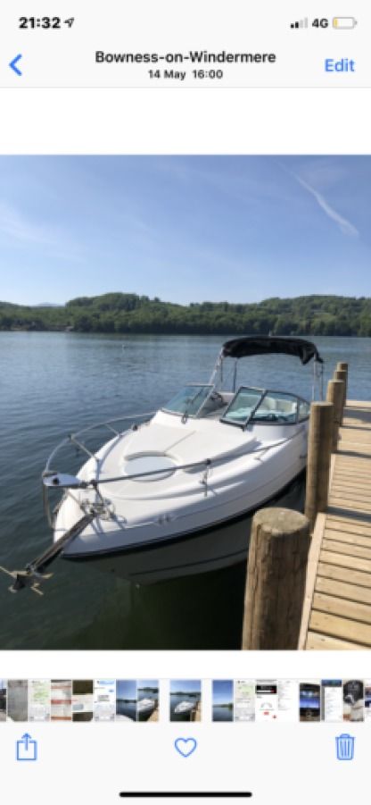 Charter Motorboat Four Winns 248 Vista Windermere