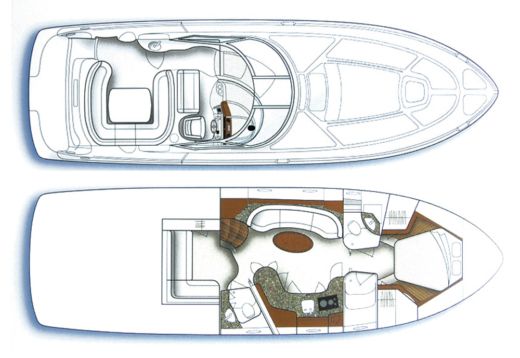 Motorboat SEA RAY 455 Boat design plan