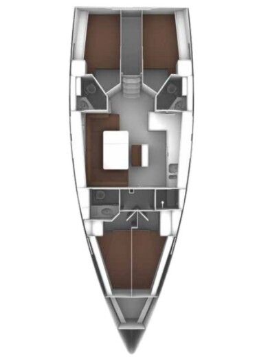 Sailboat  Bavaria Cruiser 46 Style Boat layout