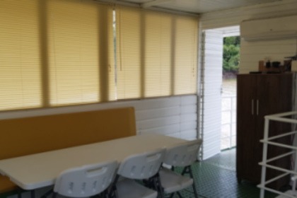 Relax aboard this houseboat in Pantanal