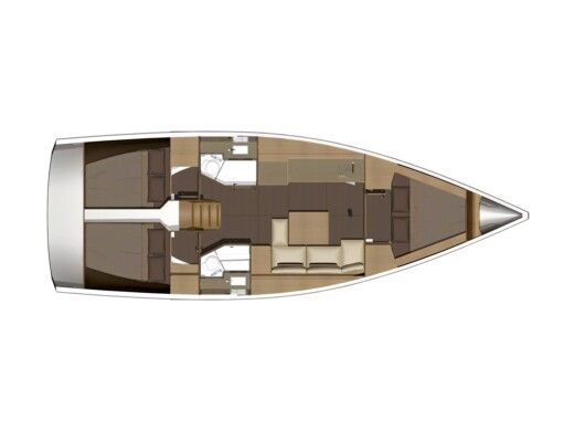 Sailboat Dufour Dufour 382 Grand Large boat plan