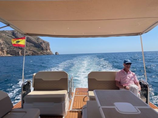 Denia Motorboat AQUILA 32 SPORT CATAMARAN alt tag text