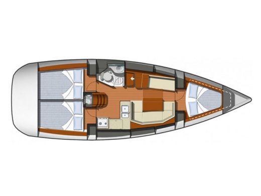 Sailboat Jeanneau Sun Odyssey 36i Boat design plan