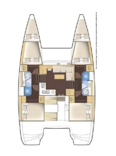 Catamaran Lagoon Lagoon 40 Planta da embarcação