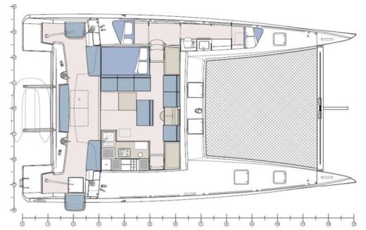 Catamaran  TS 42 Plano del barco