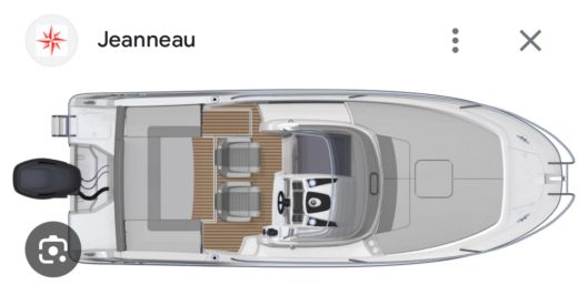 Motorboat Cap Camarat 750cc Boat layout