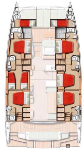 Catamaran Bali - Catana Bali 5.8 Boot Grundriss