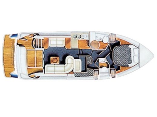 Motorboat FAIRLINE PHANTOM 40 Boat layout