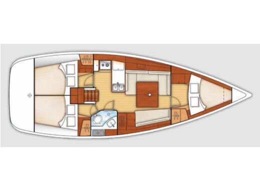 Sailboat Beneteau Oceanis 37 Boat layout