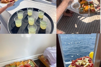 Charter Motor yacht with jacuzzi and sky bar from capri Capri