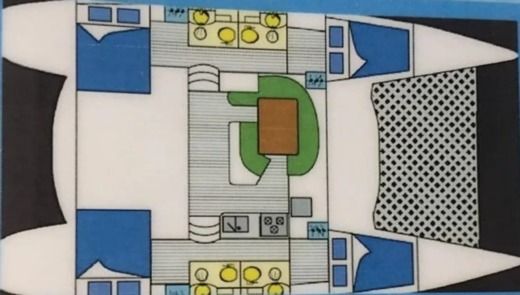 Catamaran Lagoon Lagoon 410 S2 boat plan