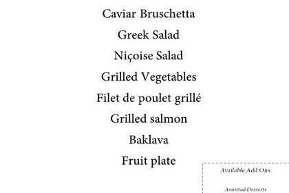 Catering for your Yacht Trip in Dubai