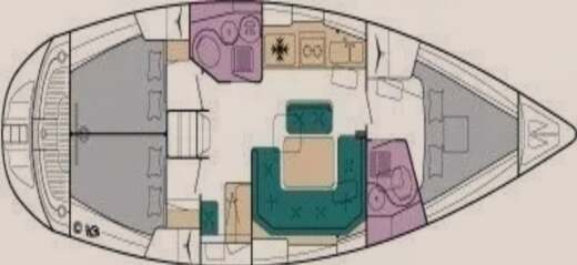 Sailboat Bavaria 40 Cruiser Boat design plan