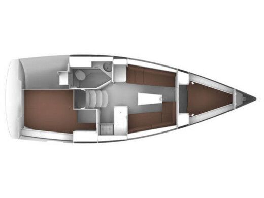 Sailboat BAVARIA CRUISER 33 Boat layout