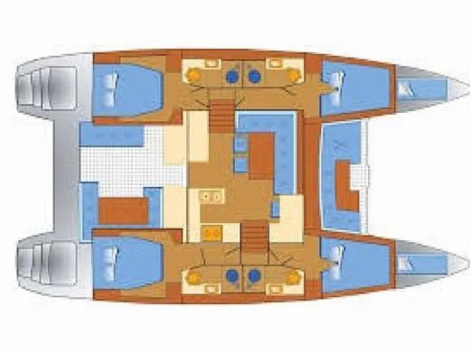 Catamaran Lagoon Lagoon 450 S Plan du bateau