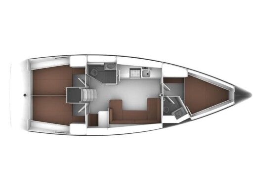 Sailboat  Bavaria 41 Cruiser Boat layout