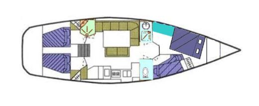 Sailboat Gibert Marine Gib sea 472 Boat layout